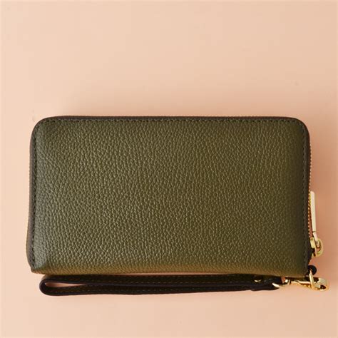 Large Leather Smartphone Wristlet 